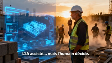 IA & chantier : pourquoi l’intelligence artificielle ne remplace pas (encore) l’intelligence du terrain