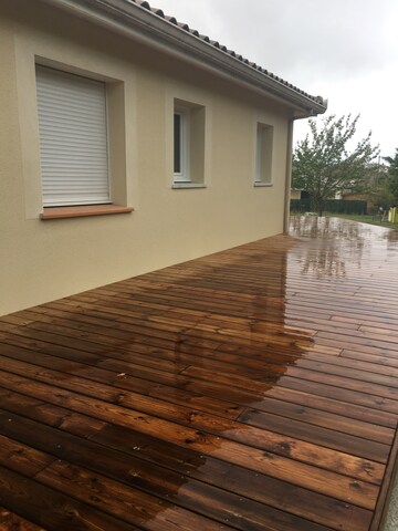 Terrasse lames bois exterieure Terrasse lames bois exterieure